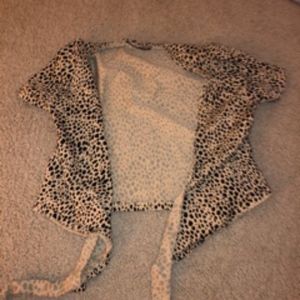 Leopard brandy Melville tie up